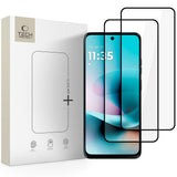 Tech-Protect Glass Fit+ 2-pakke af hærdet glas til Motorola Moto G57 / G57 Power / G67 Power - sort