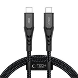 Tech-Protect Ultraboost UB11T USB-C / USB-C PD 240W / QC3.0 Kabel 100 cm - sort