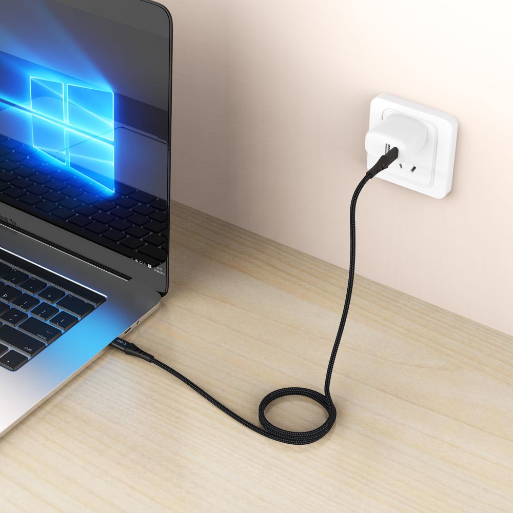 Tech-Protect Ultraboost UB11T USB-C / USB-C PD 240W / QC3.0 Kabel 100 cm - sort