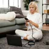 Tech-Protect Ultraboost UB11T USB-C / USB-C PD 240W / QC3.0 Kabel 200 cm - sort
