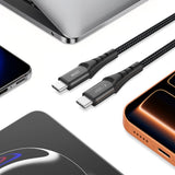 Tech-Protect Ultraboost UB11T USB-C / USB-C PD 100W / QC3.0 Kabel 100 cm - sort