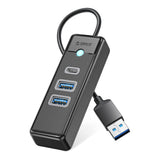 Orico PWC2U-U3 3-port USB hub 2x USB-A 3.0 1x USB-C 3.0 1 m - black
