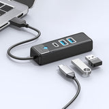 Orico PWC2U-U3 3-port USB hub 2x USB-A 3.0 1x USB-C 3.0 1.8 m - black