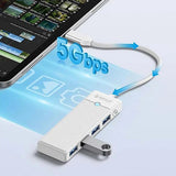 Orico PAPW4A-C3 USB Hub 4-port 4x USB-A 3.0 0.5 m - white