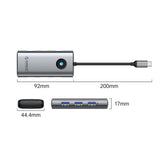 Orico PW11 6in1 USB-C Docking Station 3x USB-A 3.0 1x USB-C 3.0 1x USB-C PD 100 W 1x HDMI 4K 30Hz - Gray