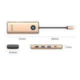Orico PW11 8in1 USB-C Docking Station 2x USB-A 3.0 1x USB-A 2.0 1x USB-C 3.0 1x USB-C PD 100W 1x HDMI 4K 60Hz 1x VGA 1080P 60Hz 1x RJ45 Gigabit Ethernet - Rose Gold
