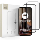 Tech-Protect Glass Fit+ 2-pakke af hærdet glas til Motorola Moto G67 / G77 - sort