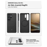 Spigen AirSkin Aramid Mag MagSafe Case til Samsung Galaxy S26 Ultra - sort