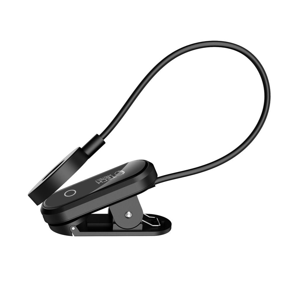 Tech-Protect LL100 trådløs lampe med Clip + USB-A / USB-C kabel 30 cm - sort