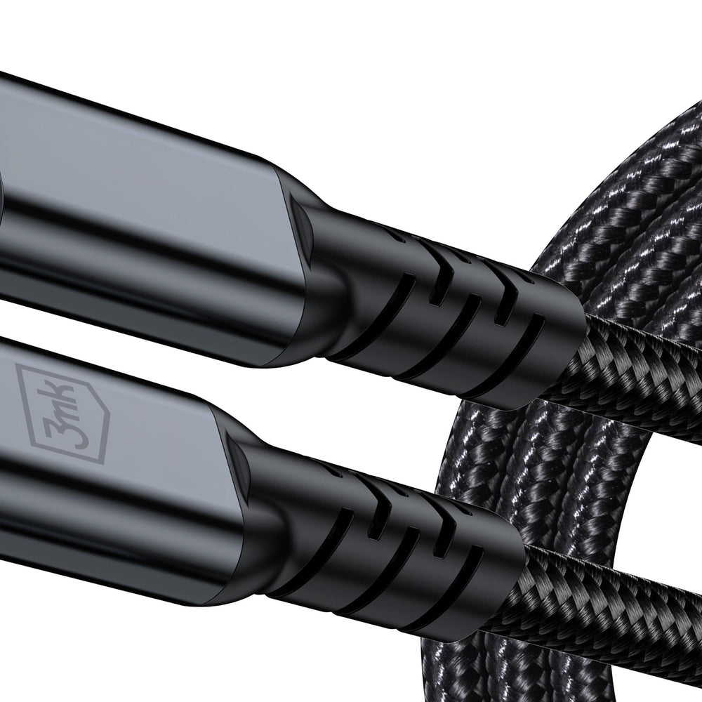 3mk Hyper Cable N-SERIES USB-C / USB-C Thunderbolt 4 2m 48V / 5A 40Gb/s 240W 8K60Hz - black