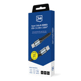 3mk Hyper Cable N-SERIES USB-C / USB-C 3m PD 3.0 QC 3.0 20V / 5A 100W - black