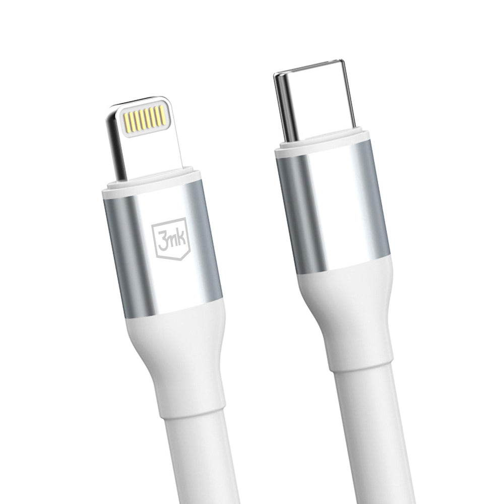 3mk Hyper Cable N-SERIES USB-C / Lightning 1m PD 3.0 9V / 3A 27W - white