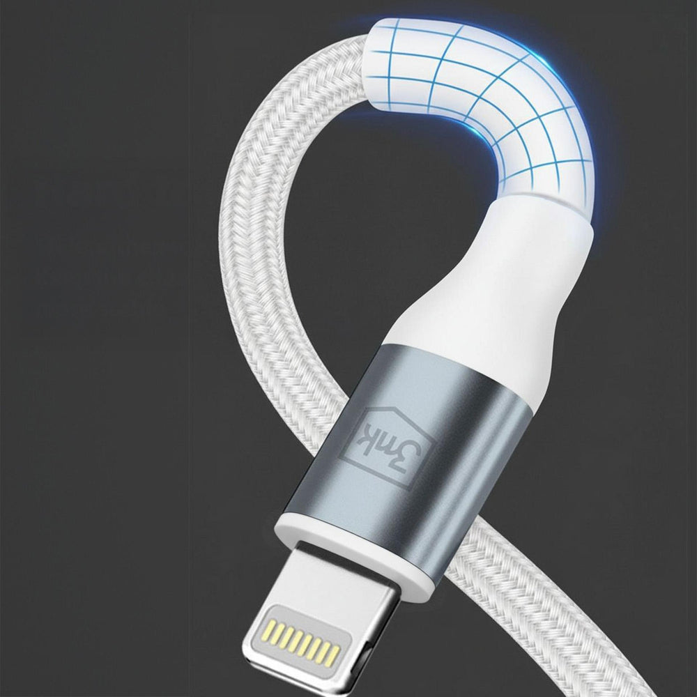 3mk Hyper Cable N-SERIES USB-C / Lightning 1m PD 3.0 9V / 3A 27W - white