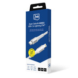 3mk Hyper Cable N-SERIES USB-C / Lightning 1m PD 3.0 9V / 3A 27W - white