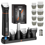 MAXGROOM JK-666 6-in-1 trimmer for beard, hair, body, nose and ears IPX6 - black
