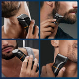 MAXGROOM JK-666 6-in-1 trimmer for beard, hair, body, nose and ears IPX6 - black