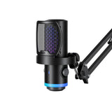 BOYA CastMic G40B trådbaseret spilmikrofon med arm, USB-C - sort