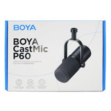 BOYA CastMic P60 Wired USB XLR Studio Microphone - Black