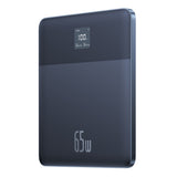 Baseus Blade2 12000mAh 65W Power Bank with Digital Display (with Baseus Mini White Series USB-C - USB-C 100W (20V/5A) 50cm Black Cable) - Blue