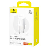 Baseus GaN5S 30W EU USB-C Wall Charger - White