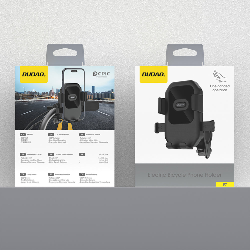 Dudao F7 holder for bike, motorcycle, scooter - black