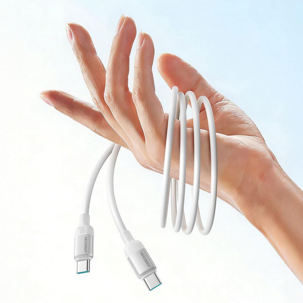 Joyroom S-A62 Lively Series 60W USB-C - USB-C Cable 1.2m - White