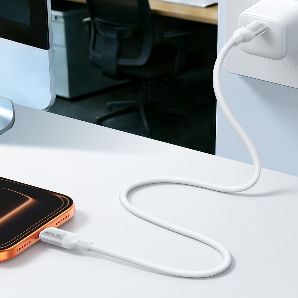 Joyroom S-A62 Lively Series 3A USB-A - USB-C cable 1.2 m - white