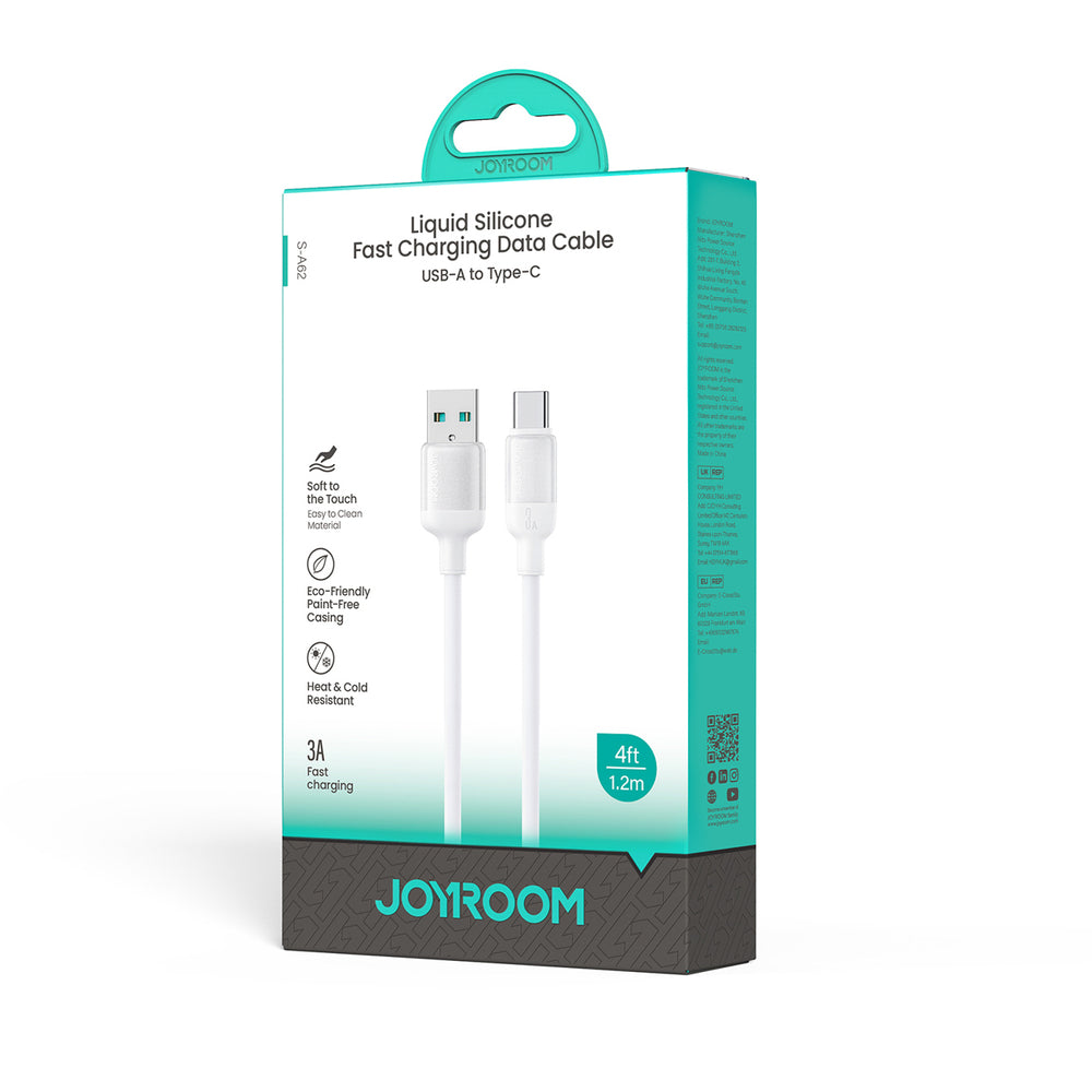 Joyroom S-A62 Lively Series 3A USB-A - USB-C cable 1.2 m - white