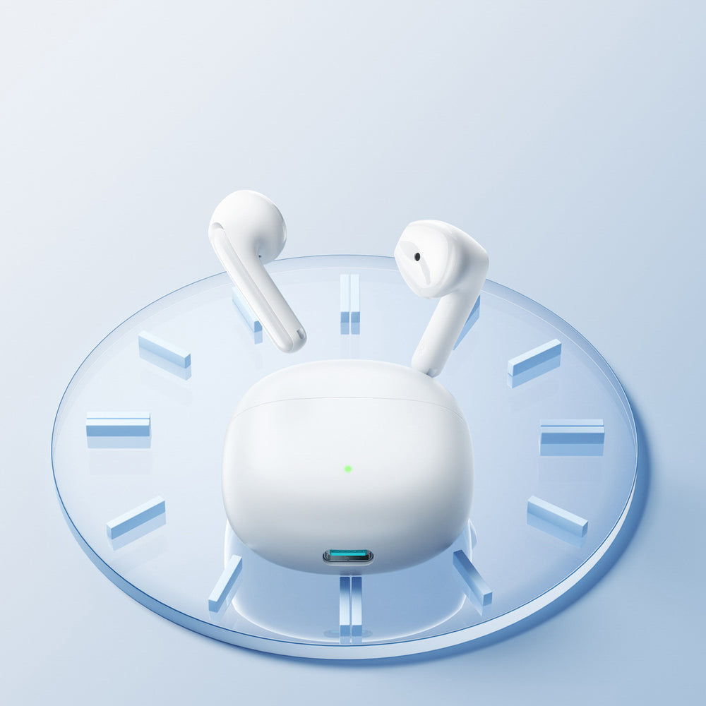 Joyroom JR-FB1 Funpods Bluetooth 6.0 In-Ear TWS Wireless Headphones with AI Functions - White