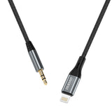 Dudao Lightning to mini jack 3.5mm audio cable 1m gray (L11PRO)