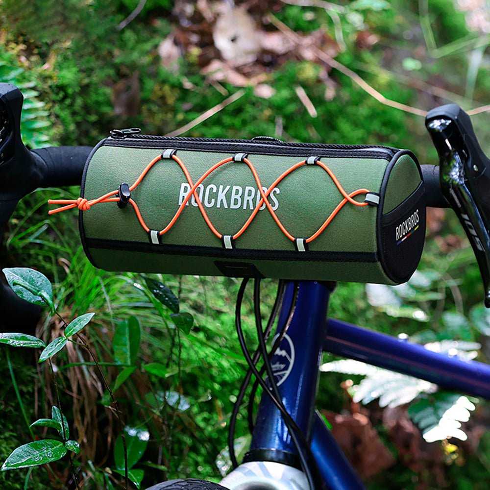 Rockbros TL002 ROAD TO SKY 1.5L Handlebar Bike Bag Waterproof - Green