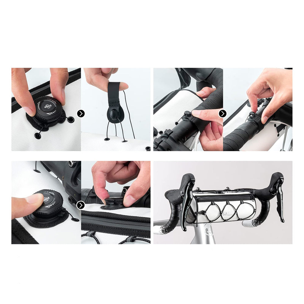 Rockbros TL002 ROAD TO SKY 1.5L Waterproof Handlebar Bike Bag - White