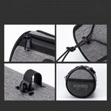 Rockbros TL002 ROAD TO SKY 1.5L Waterproof Handlebar Bike Bag - Gray