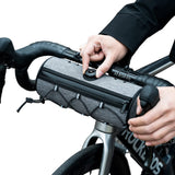 Rockbros TL002 ROAD TO SKY 1.5L Waterproof Handlebar Bike Bag - Gray