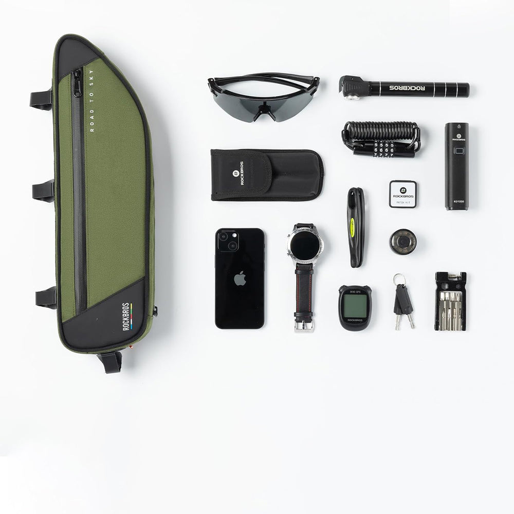 Rockbros TL003 ROAD TO SKY 2L Frame Bag Waterproof - Green