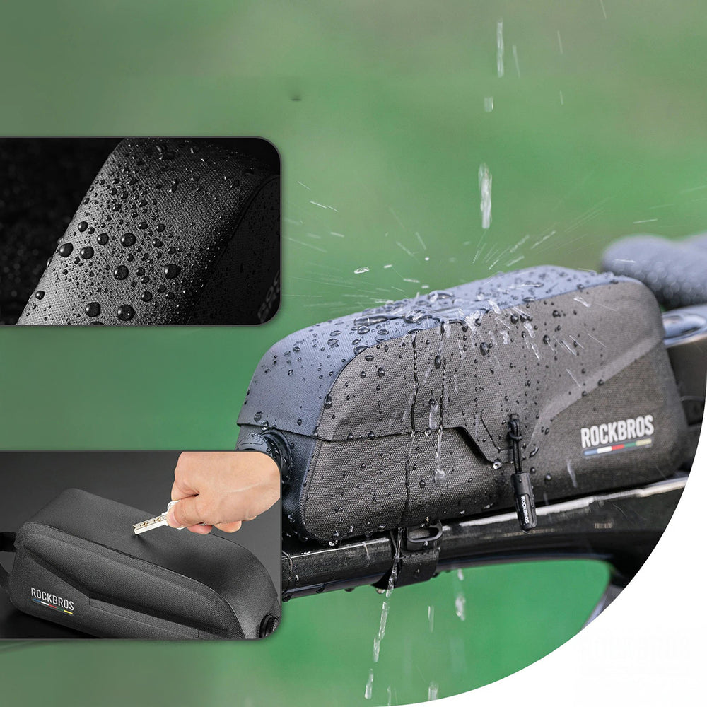 Rockbros AS-134 ROAD TO SKY 0.9L Frame Bag Waterproof - Black