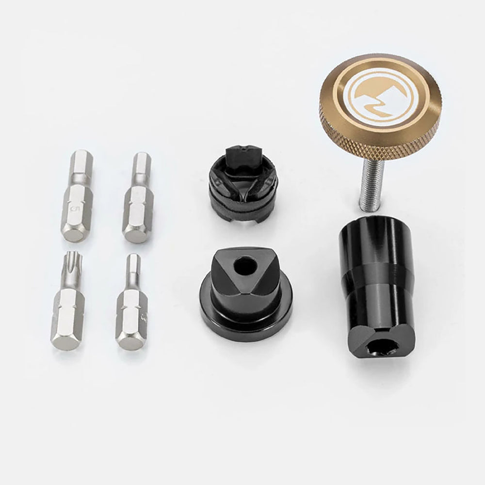 Rockbros ROAD TO SKY VK-KC10 6-in-1 Håndtag-monteret cykel Multitool - Brunt