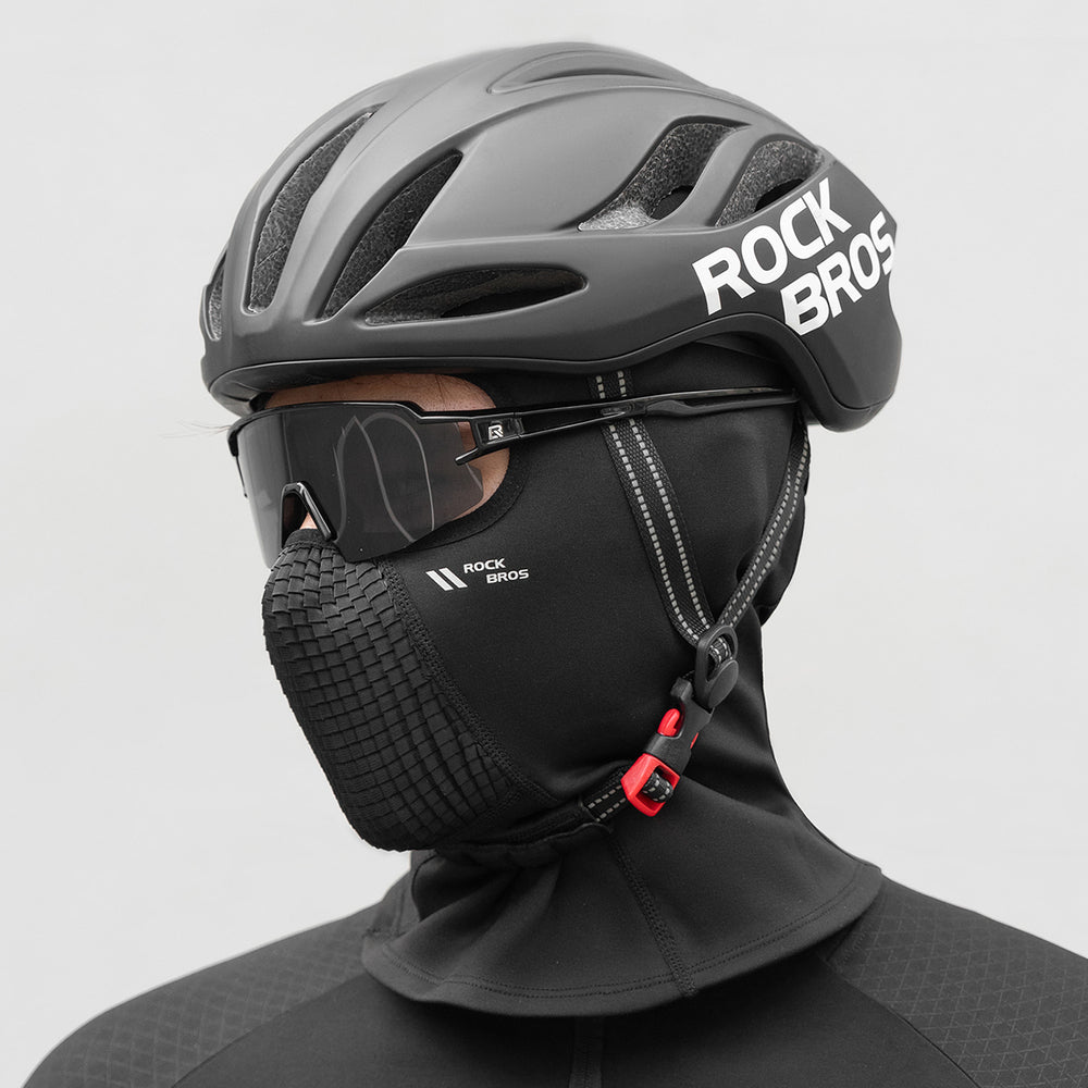 Rockbros LF25699 Fleece Bicycle Balaclava - Black