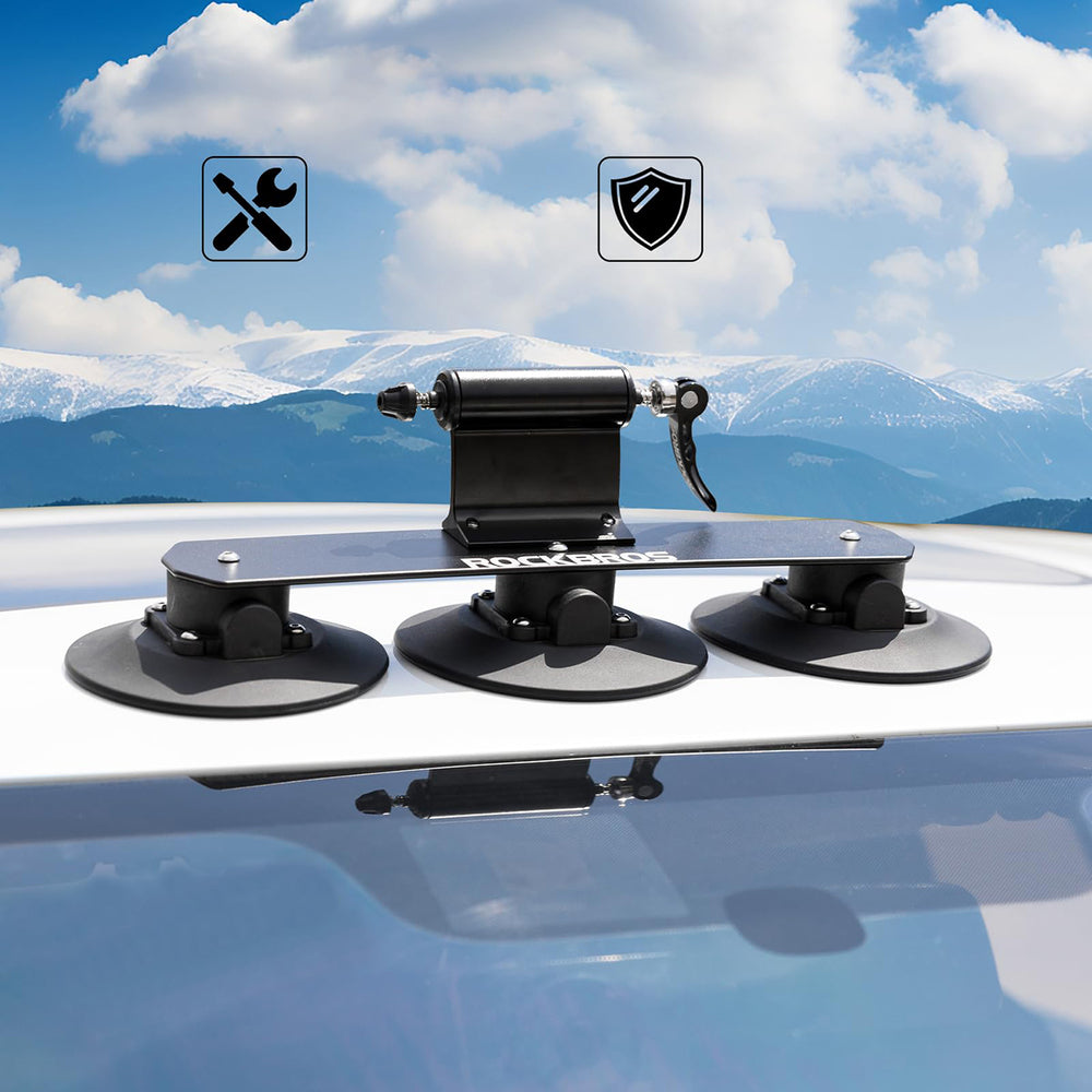 Rockbros XP1001 Roof Rack with Suction Cups for 1 Bike - Black