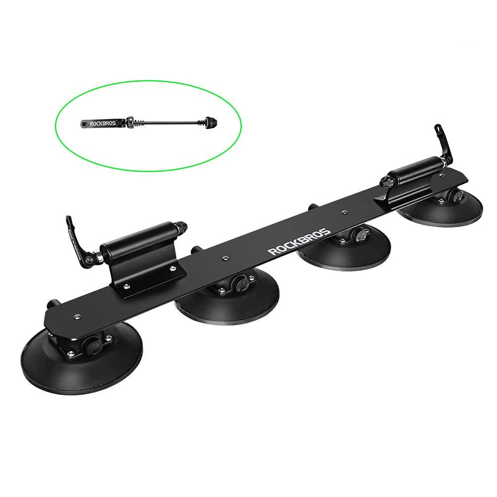Rockbros XP1002 Suction Cup Roof Rack for 2 Bikes - Black