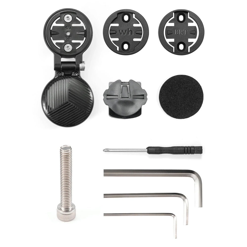 Rockbros WT-2 Bike Computer Holder with AirTag Space - Black