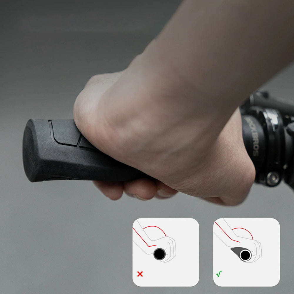 Rockbros G326PL Bicycle Grips - Black