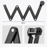 Rockbros LFCXR0085 Folding Bike Lock with Combination - Black