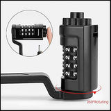 Rockbros LFCXR0085 Folding Bike Lock with Combination - Black