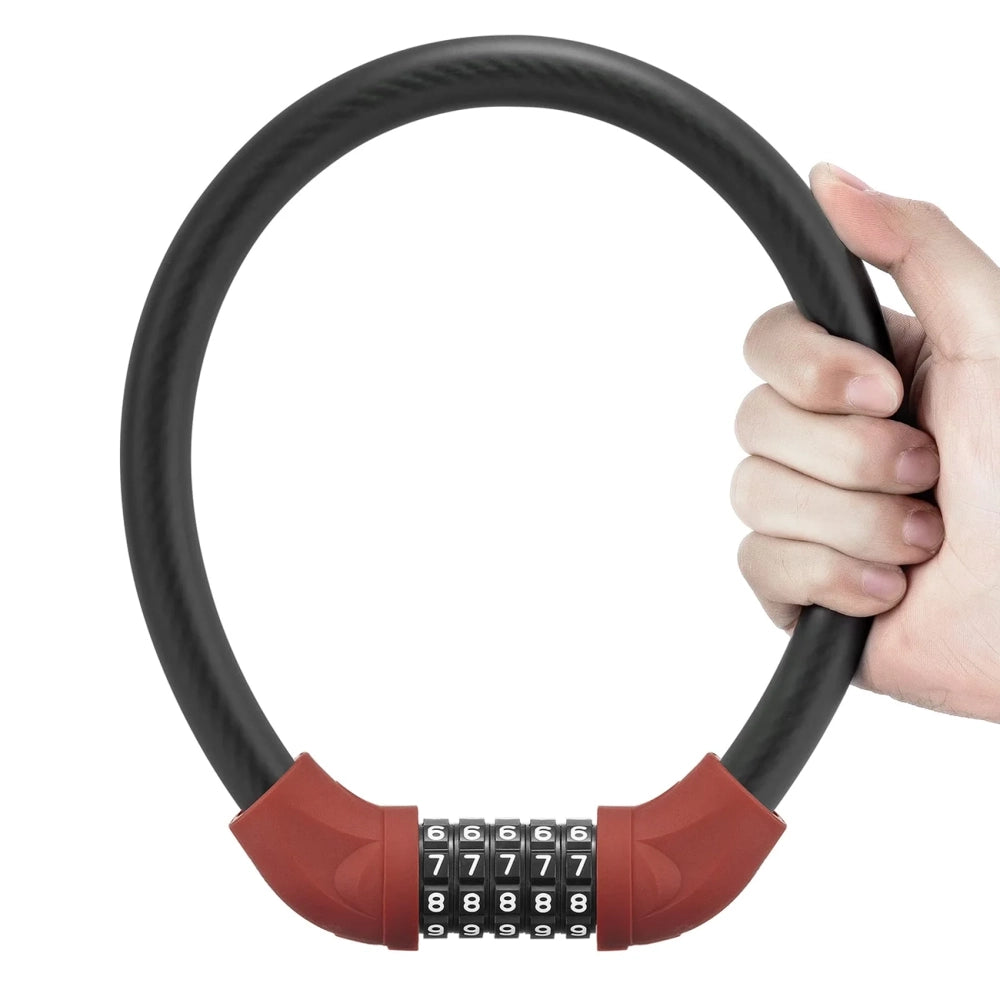 Rockbros RKS570-RD bike lock – steel cable, code