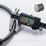 Rockbros 87639-4 bicycle lock with code and steel cable - black
