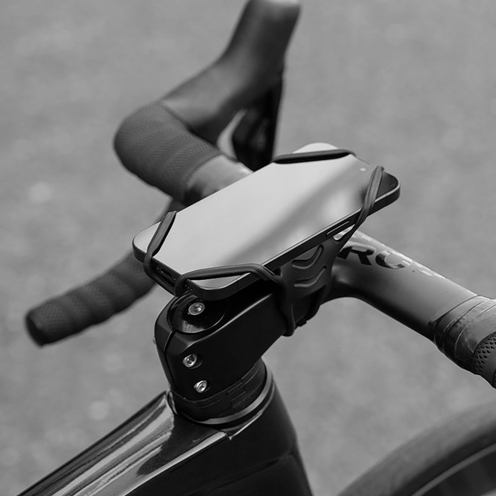 Rockbros LF24166 Silicone Bike Phone Holder 4-7" - sort