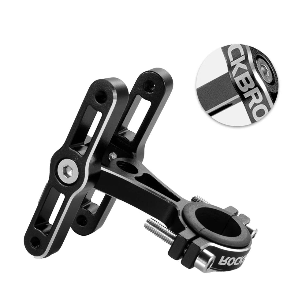 Rockbros KS-415 Aluminum Adjustable Bottle Cage Adapter - Black