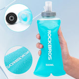 Rockbros 35210027001 soft flask running water bottle 500 ml - light blue