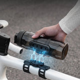 Rockbros S550H-1 700 ml Thermal Bottle with Magnetic Holder and Mounting Strap - Black